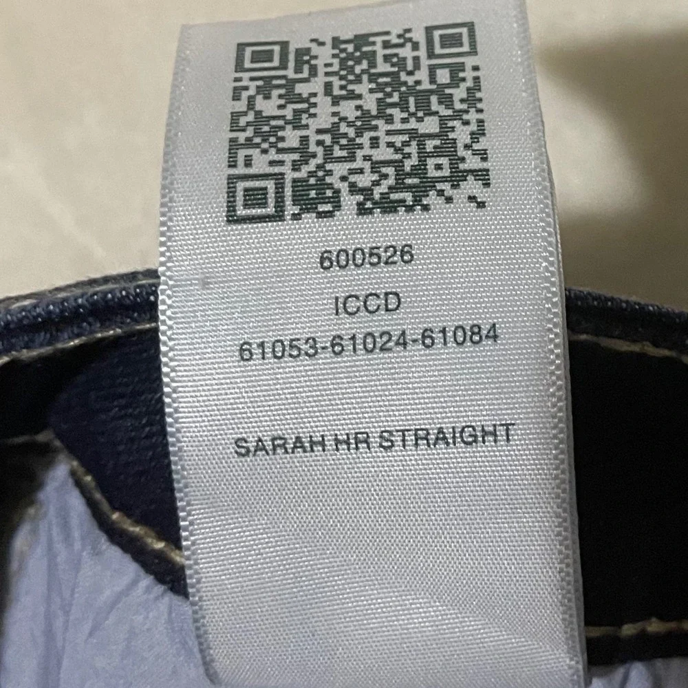 True Religion Sarah High Rise Straight Jeans Dark Mahogany Wood Wash Size 30 New